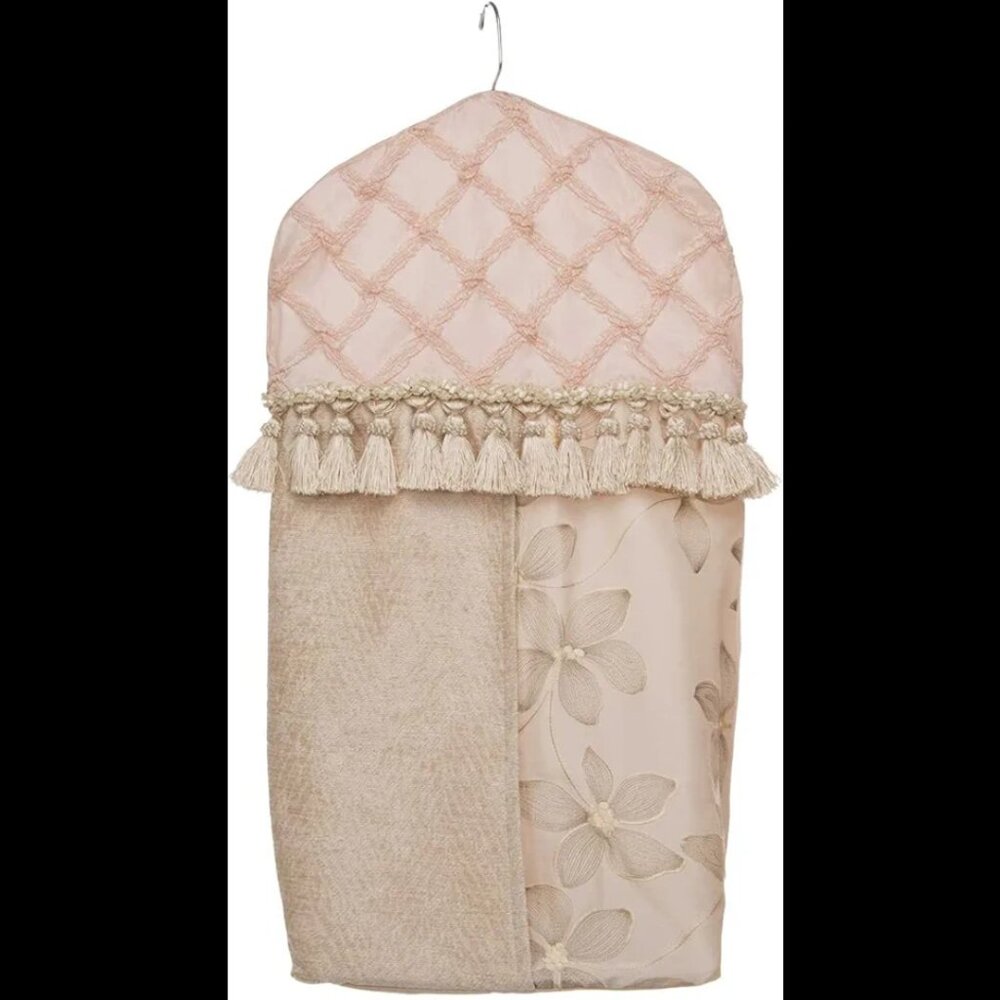 NEW Package Glenna Jean Florence Diaper Stacker, Pink/Cream/Tan